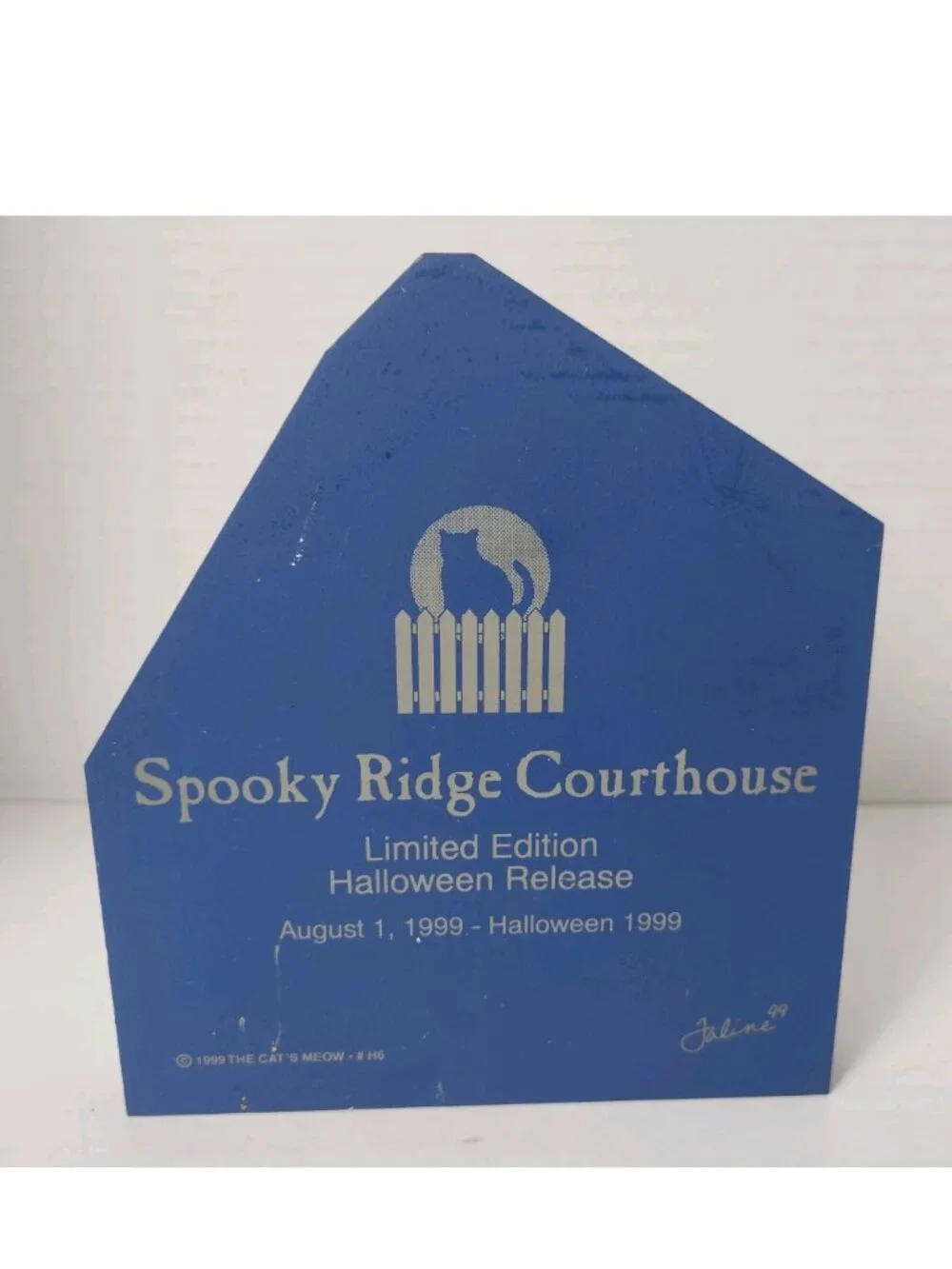 Cat's Meow Spooky Ridge Courthouse Haunted Halloween Shelf Sitter Fall Decor - Picture 3 of 8
